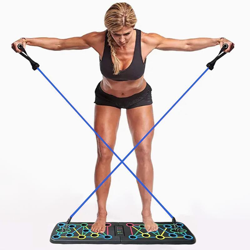 Multifunctional Push-Up Board with Resistance Bands(BF002)