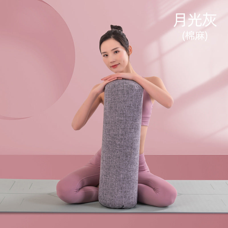 Vacuum-Sealable Iyengar Yoga Bolster Pillow - Rectangular Yin Yoga Prop for Beginners with Cervical/Lumbar Support (Adjustable Compression)