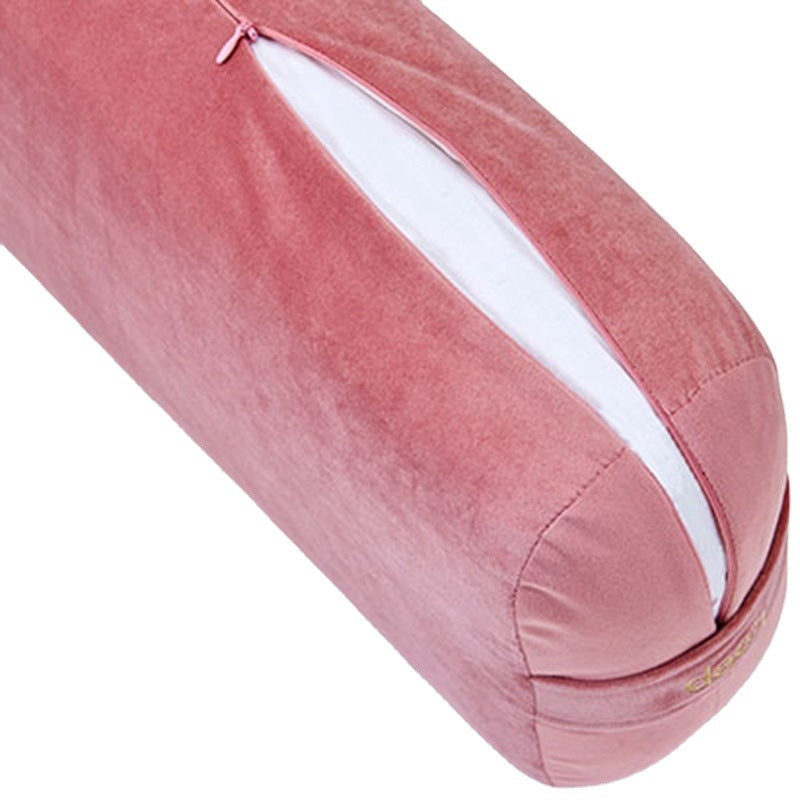 Vacuum-Sealable Iyengar Yoga Bolster Pillow - Rectangular Yin Yoga Prop for Beginners with Cervical/Lumbar Support (Adjustable Compression)