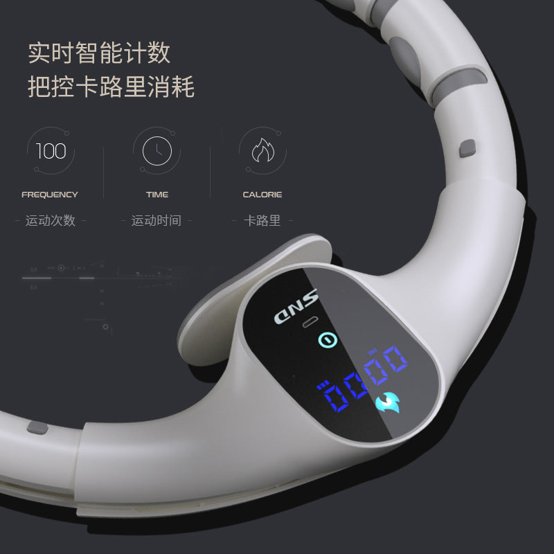 AutoSpin Pro Fitness Hula Hoop - Women's Weighted Abdominal Toner with App Connectivity & Drop-Free Design