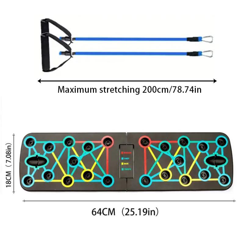 Multifunctional Push-Up Board with Resistance Bands(BF002)