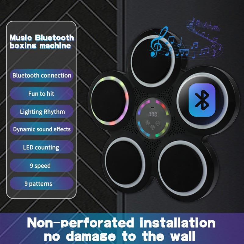 PowerHit Smart Music Boxing Target - Compatible with Smart Devices, Automatically Track Training Data, the First Choice for Home Fitness（MBT002）
