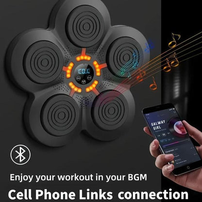 PowerHit Smart Music Boxing Target - Bluetooth - connected, APP - controlled, Multi - mode Training Fitness Wonder（MBT001）
