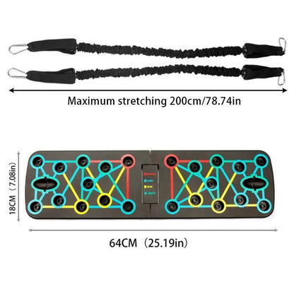 Multifunctional Push-Up Board with Resistance Bands（BF002）